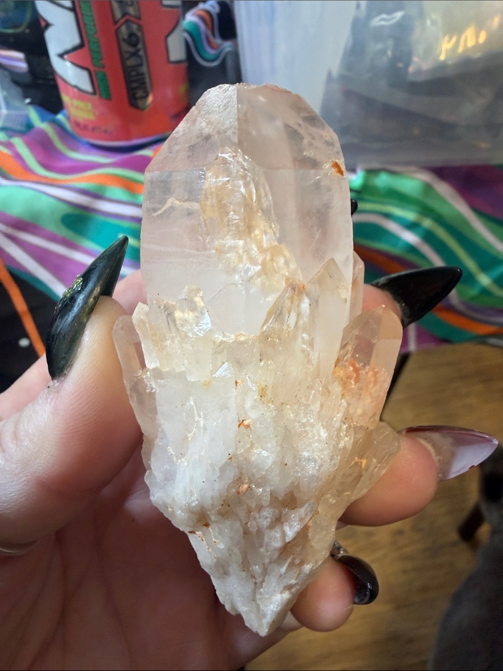 Clear Quartz Cluster Crystal - Natural White/Cream Home Accent